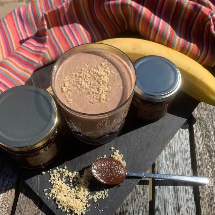 Banana Macadamia Chocolate Smoothie