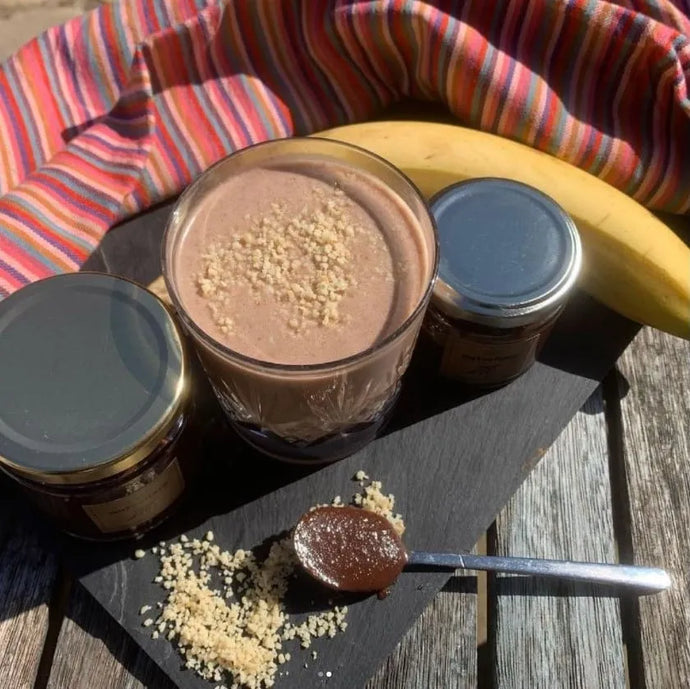 Banana Macadamia Chocolate Smoothie