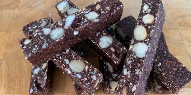 Macadamia, Fig and Cacao Trail Bars