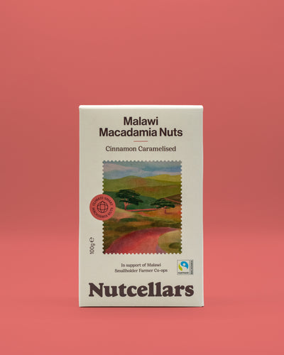 Fairtrade Cinnamon Caramelised Macadamias 100g