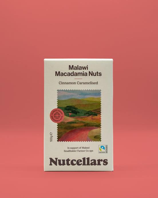 Fairtrade Cinnamon Caramelised Macadamias 100g