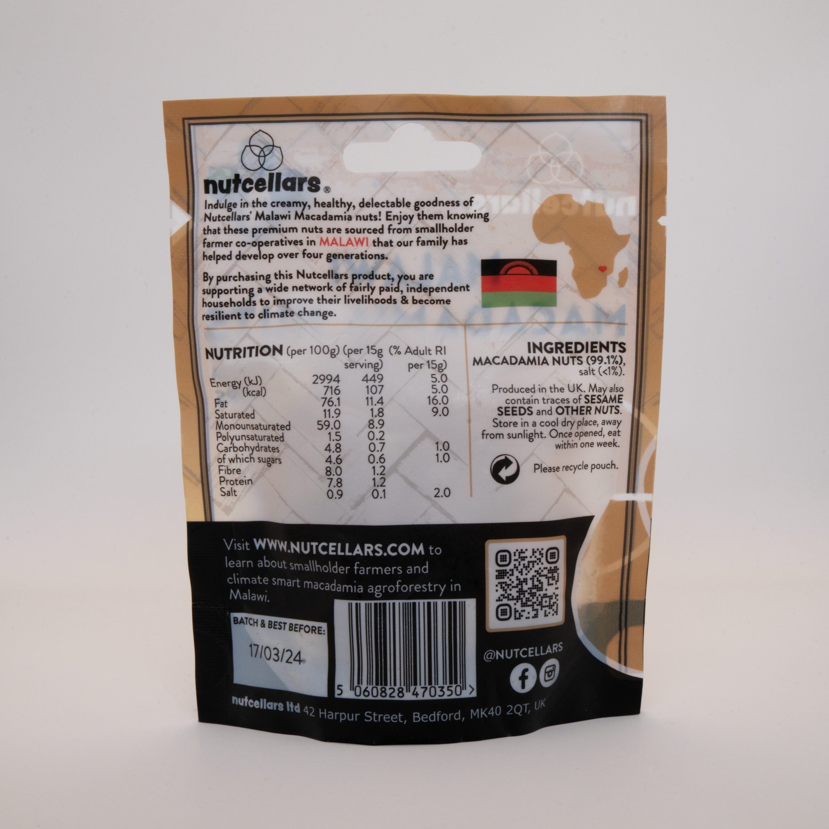 (Old Brand) Roasted Salted Macadamia Nuts 45g