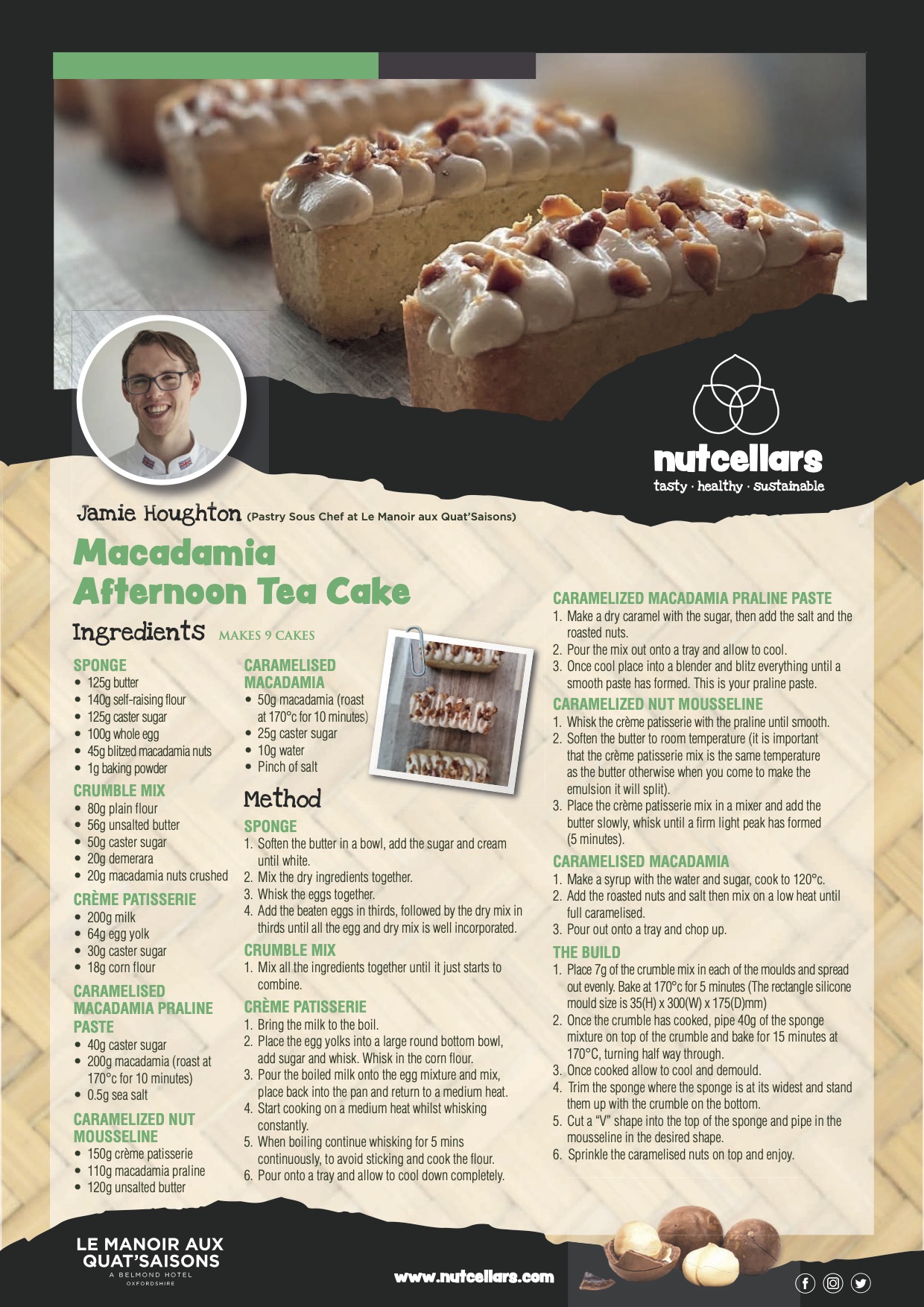 Jamie Houghton Macadamia tea cake